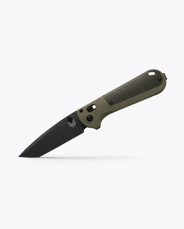 Benchmade Redoubt Folding Knife – Ranger Green Grivory Handle