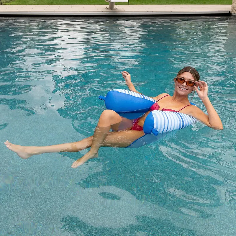 Big Joe Kona Noodle Pool Float – 2-Piece Inflatable Lounge Set