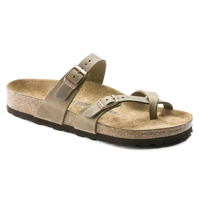 Birkenstock Mayari Sandals for Women – Oiled Leather in Tobacco Brown