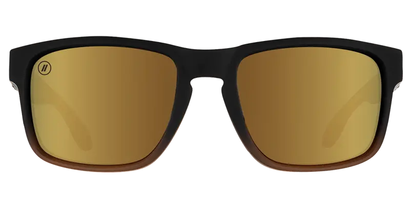 Blenders Gold Punch Aviator Sunglasses with Mirrored Lenses
