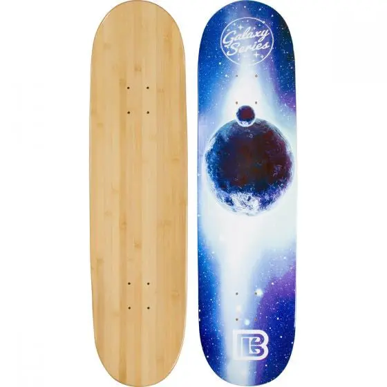 Blue Moon Galaxy Bamboo Skateboard Deck