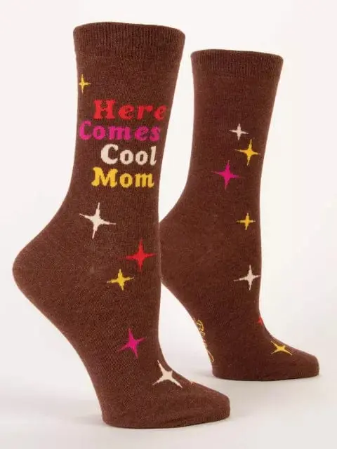 Blue Q Women’s ‘Here Comes Cool Mom’ Crew Socks