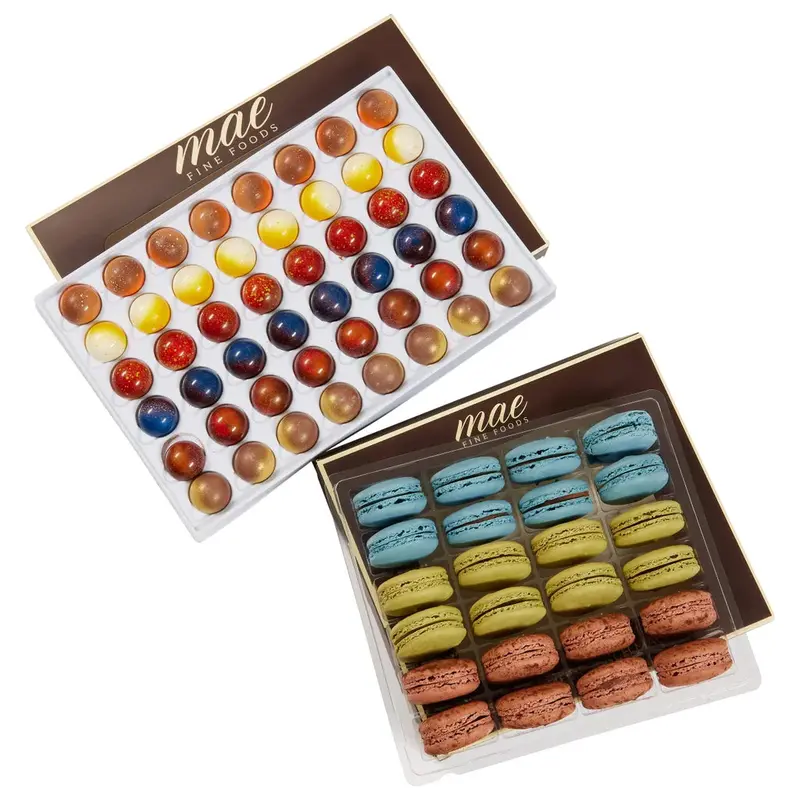 Bonbon & Macron Classic Tasting Tray – 72-Piece Gourmet Collection