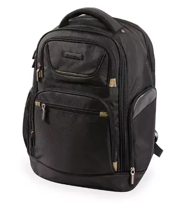 Brookstone Hayes 18″ Business Laptop Backpack – Professional Carryall with Organizer Compartments