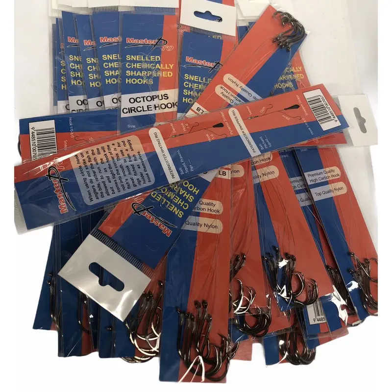 Bulk Octopus Circle Hook Kit – 30 Pre-Tied Packs (180 Hooks)