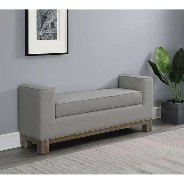 Cape Cod Upholstered Ottoman Bench – Coastal-Inspired, Soft-Finish Seating