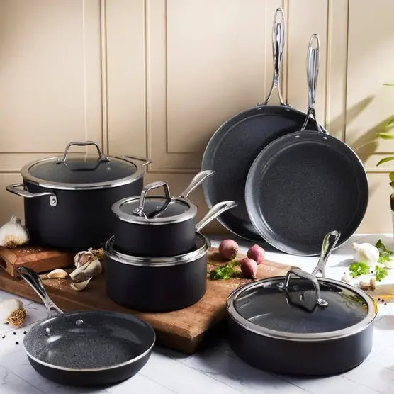 Capri Ceramic 11-Piece Nonstick Cookware Set