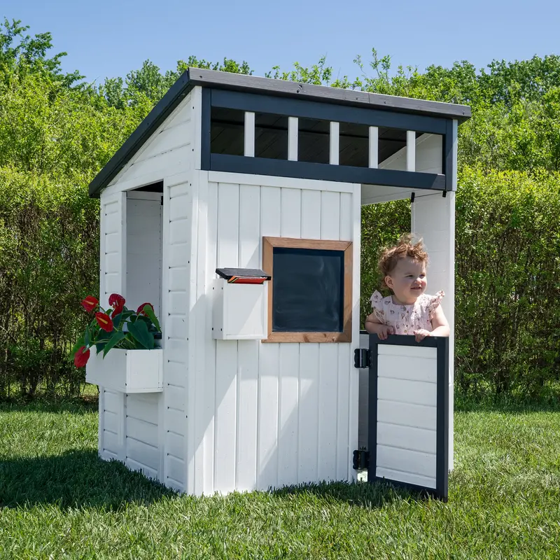 Caraway Cottage Shed – Clean White Exterior Finish