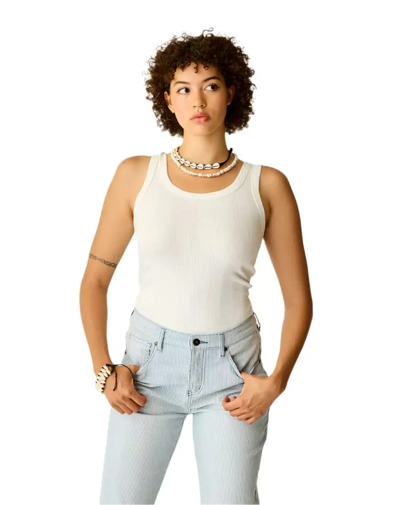 Carve Designs Ever Rib Sleeveless Tank for Women – Cloud Rib Texture