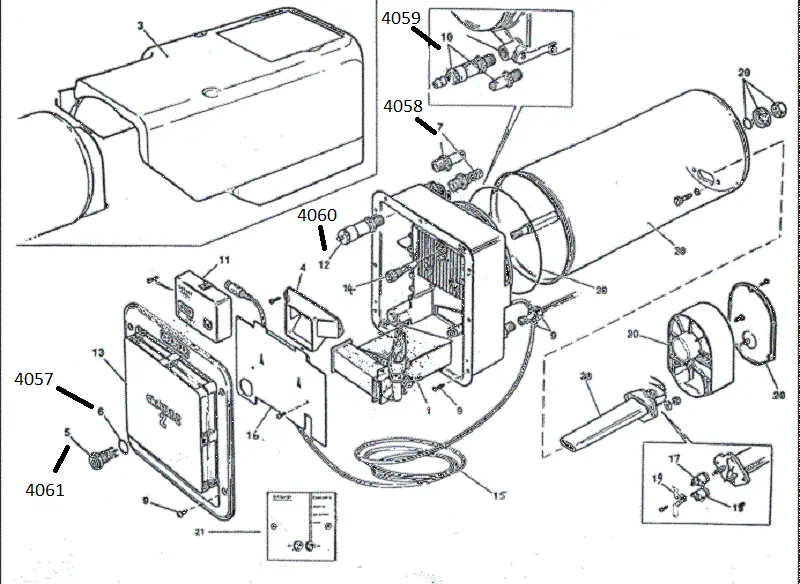 Carver Cascade MK2 Water Heater Replacement Parts
