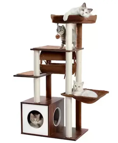 Cat Scratching Post and Tree Combo for Indoor Play