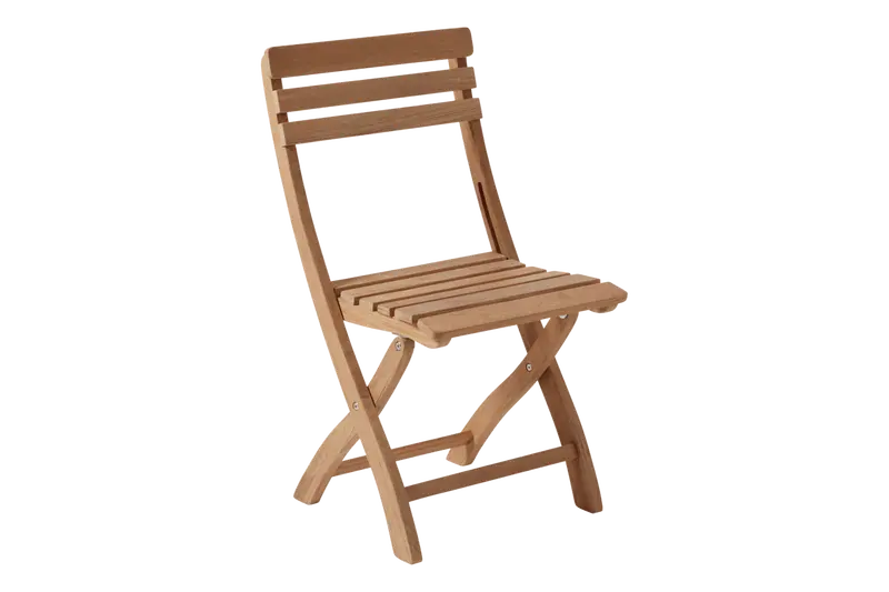Clarish Teak-Framed Folding Chair