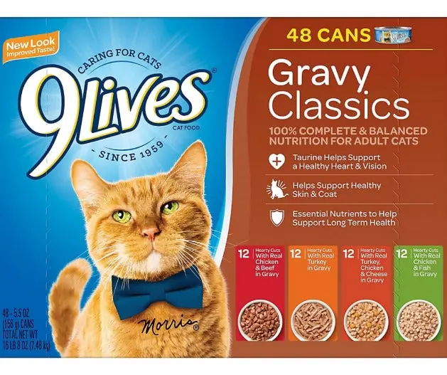Classic Gravy Wet Cat Food Sampler – 48-Count Pack