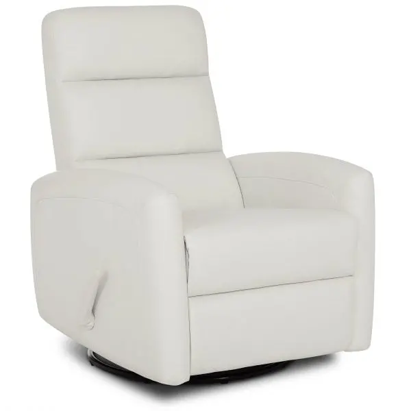 Cleo Upholstered Glider Chair in White