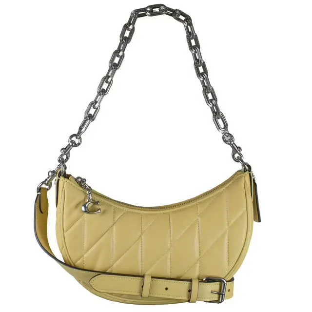 Coach Mira Quilted Shoulder Bag in Hay Finish