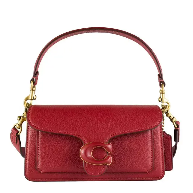 Coach Tabby 20″ Enamel Red Shoulder Bag