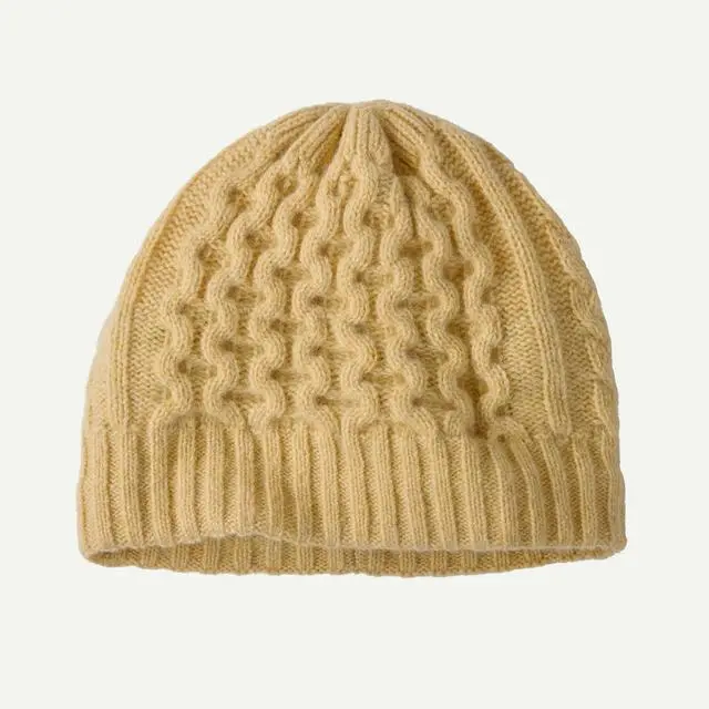 Coastal-Inspired Cable-Knit Beanie