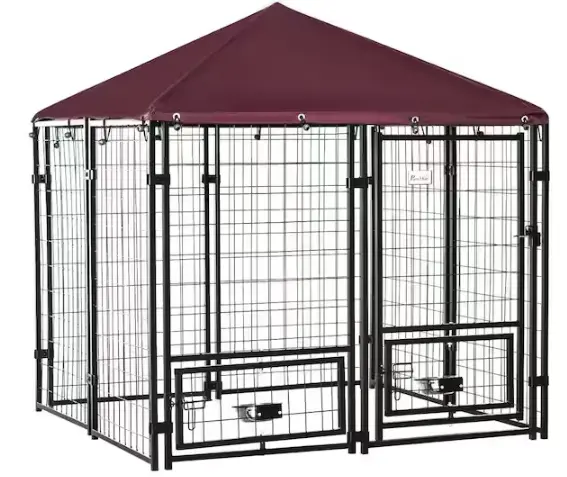 Compact In-Ground Steel Dog Containment System – 0.0005-Acre Black Design