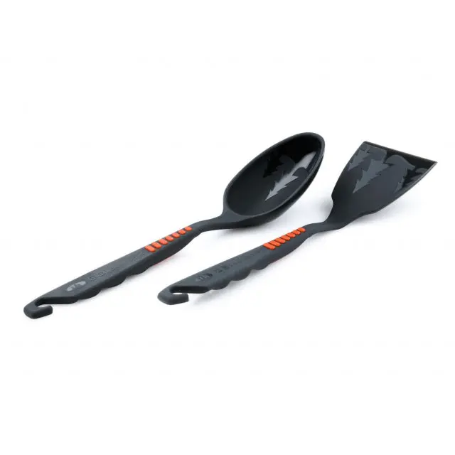 Compact Spoon and Spatula Utensil Combo Pack
