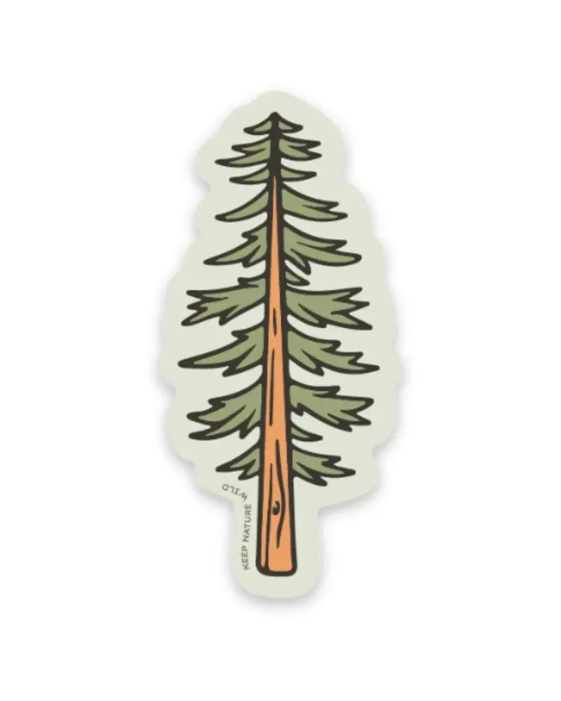 Conifer Silhouette Outdoor Sticker – Keep Nature Wild Collection
