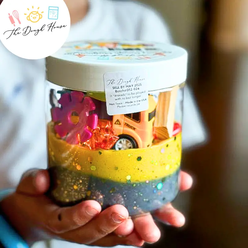 Construction Zone Super Size Magical Dough Jar