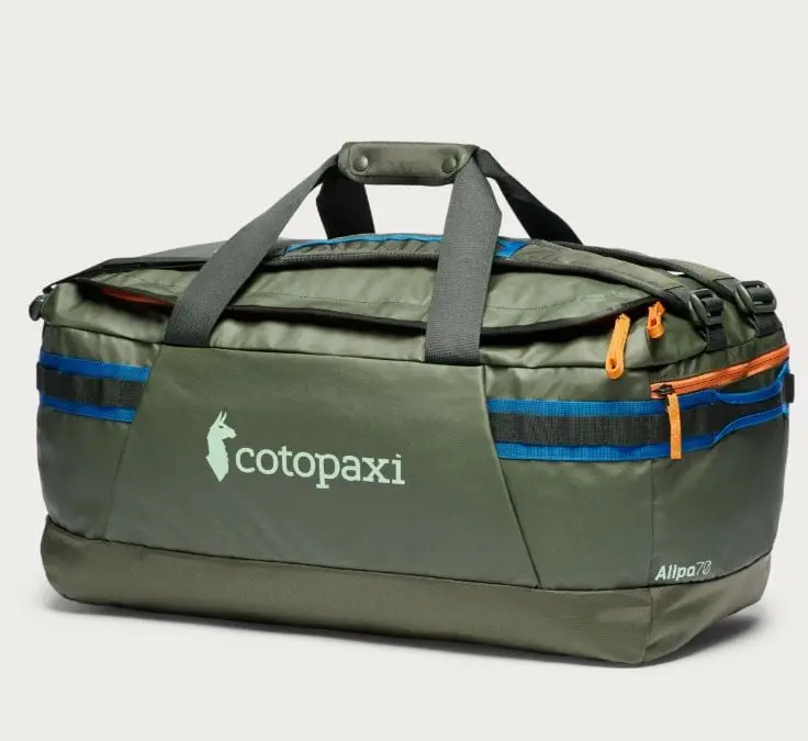 Cotopaxi Allpa Getaway 70L Durable Travel Duffel