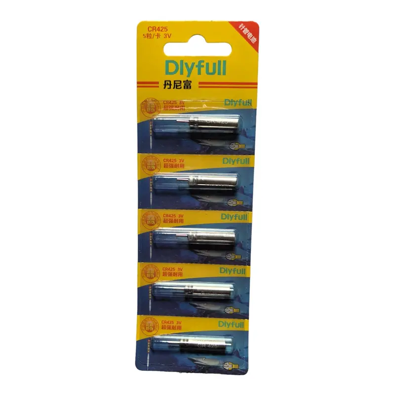 CR425 Lithium Pin Cell Batteries – 5-Pack for Night Fishing Float Lights