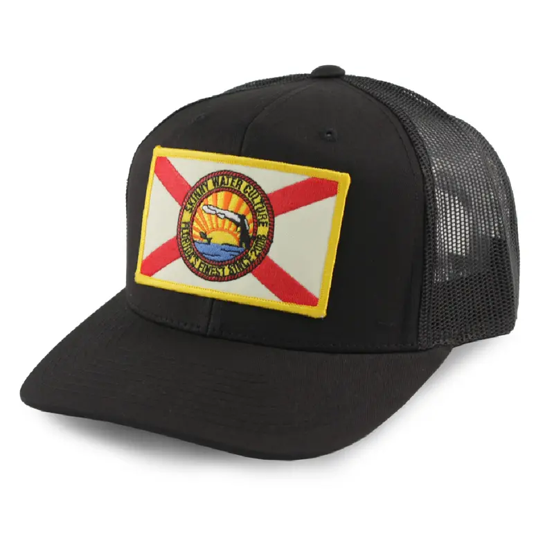 Cracker 6-Panel Structured Baseball Cap – Black