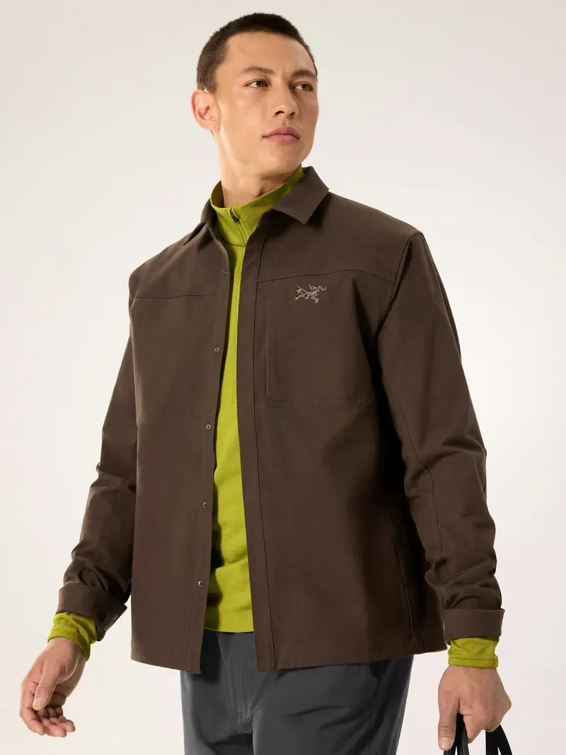 Cronin Carob Insulated Overshirt for Men