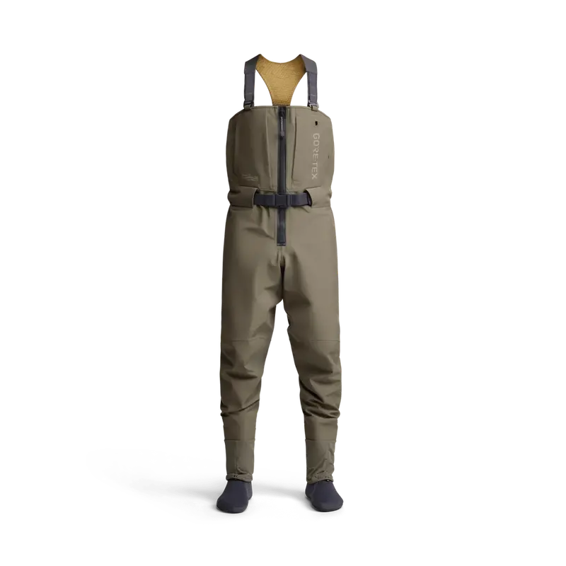 CrossCurrent Zip GTX Stockingfoot Waders – Bark Brown