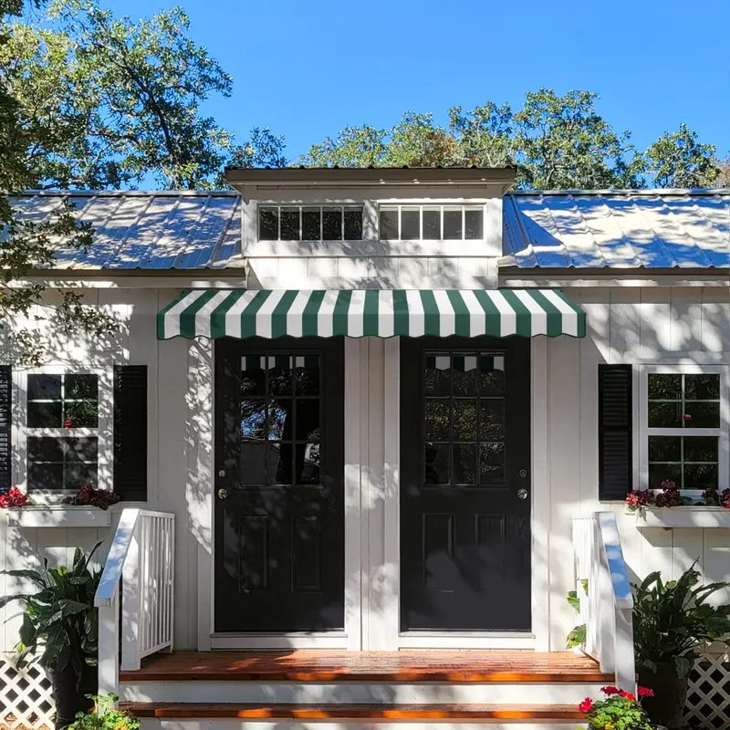 Dallas Retro 124-Inch Wide Spacious Fabric Awning