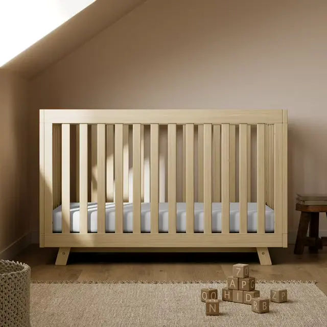 Dane 3-in-1 Convertible Crib in Almond Finish