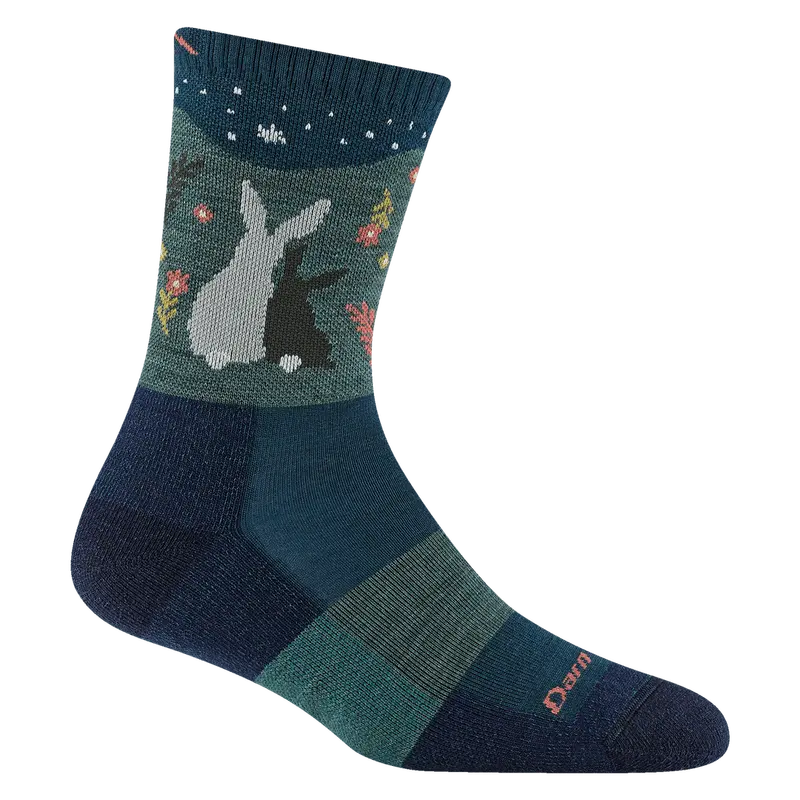 Darn Tough Critter Club Micro Crew Hiking Socks – Eclipse Gray Lightweight Pair