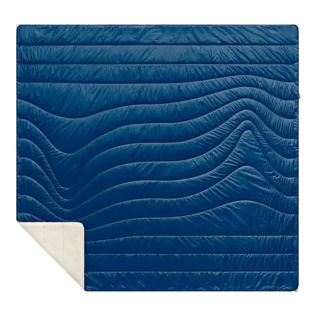 Deepwater Sherpa-Lined Puffy Throw Pillow