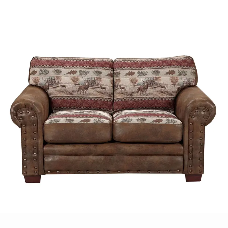 Deer Valley Loveseat Featuring Solid Hardwood Frame