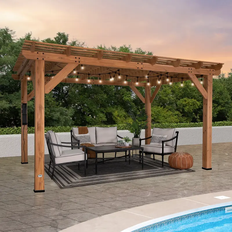 Delray 14×10 Aluminum Freestanding Pergola