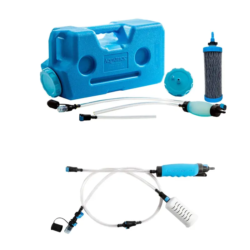 Deluxe Portable Emergency Water Purifier Kit for Outdoor and Survival Use