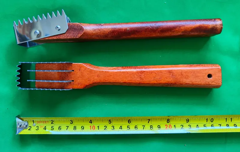 Dual-Blade Custom Fish Scaler Tool – Ergonomic Stainless Steel Scaling Kit