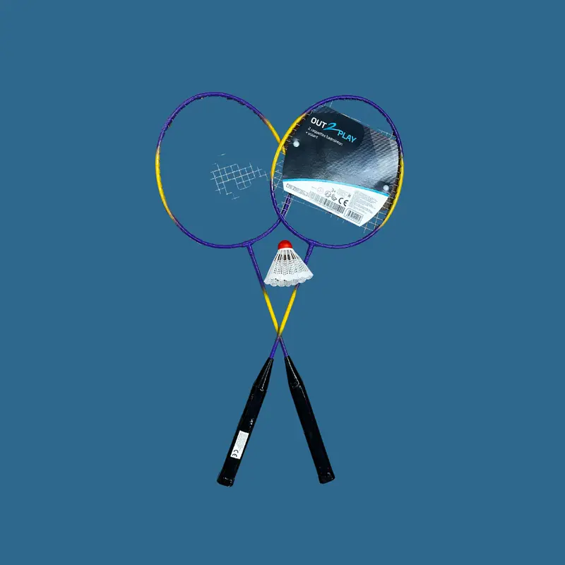 Dual-Racquet Badminton Carry Case with Shuttle Storage – O2P