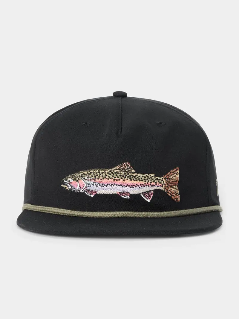 Duck Camp Rainbow Trout Grandpa Hat – Black