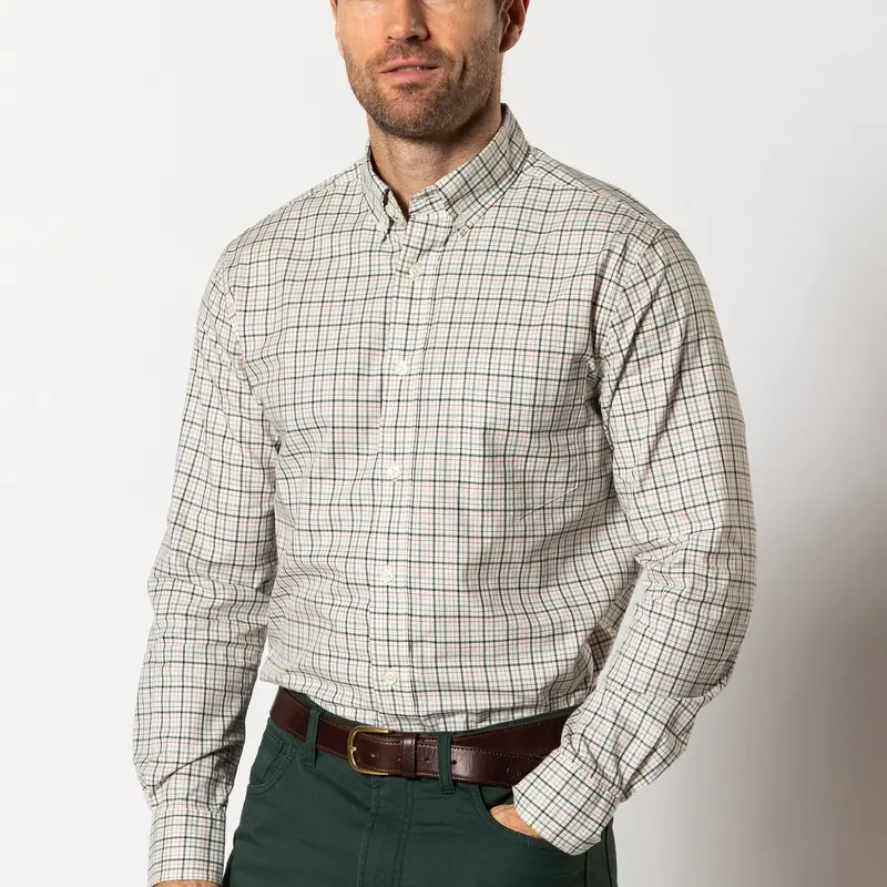 Duck Head Cooper Long Sleeve Cotton Twill Shirt – Lake Blue Sport Style
