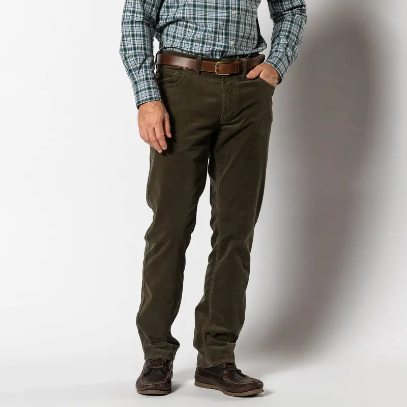 Duck Head Holston Men’s Olive Corduroy 5-Pocket Pants