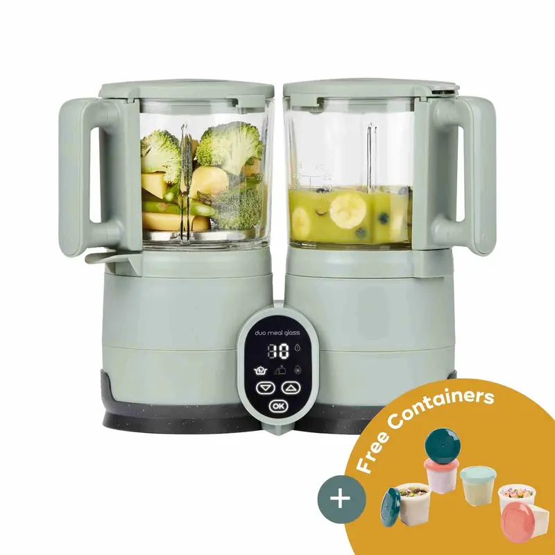 Duo Meal Glass Pro – Premium Baby Food Maker with Steaming Function