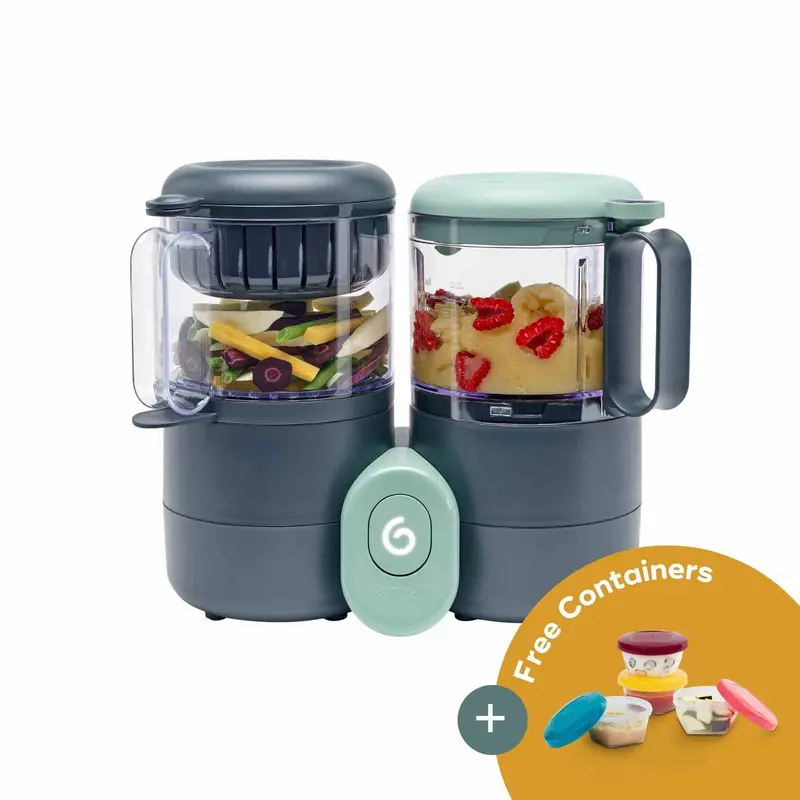 Duo Meal Lite Baby Food Maker with 6 Bonus Storage Containers