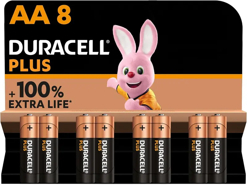 Duracell AA Alkaline Battery Pack – 8-Cell Long-Lasting Power Supply