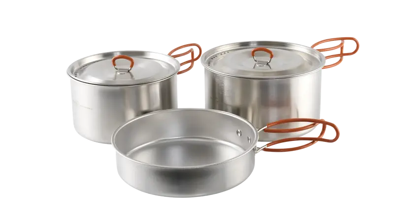 Easy Camp Moss Stainless Steel Cook Set for Solo Campers