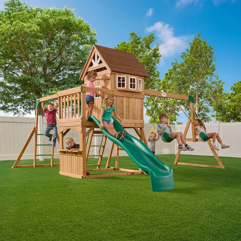 Edgewood Assembly-Required Swing Set for Backyards