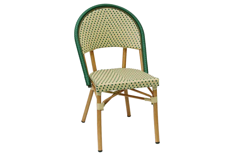 Estelle Woven-Back Café Chair