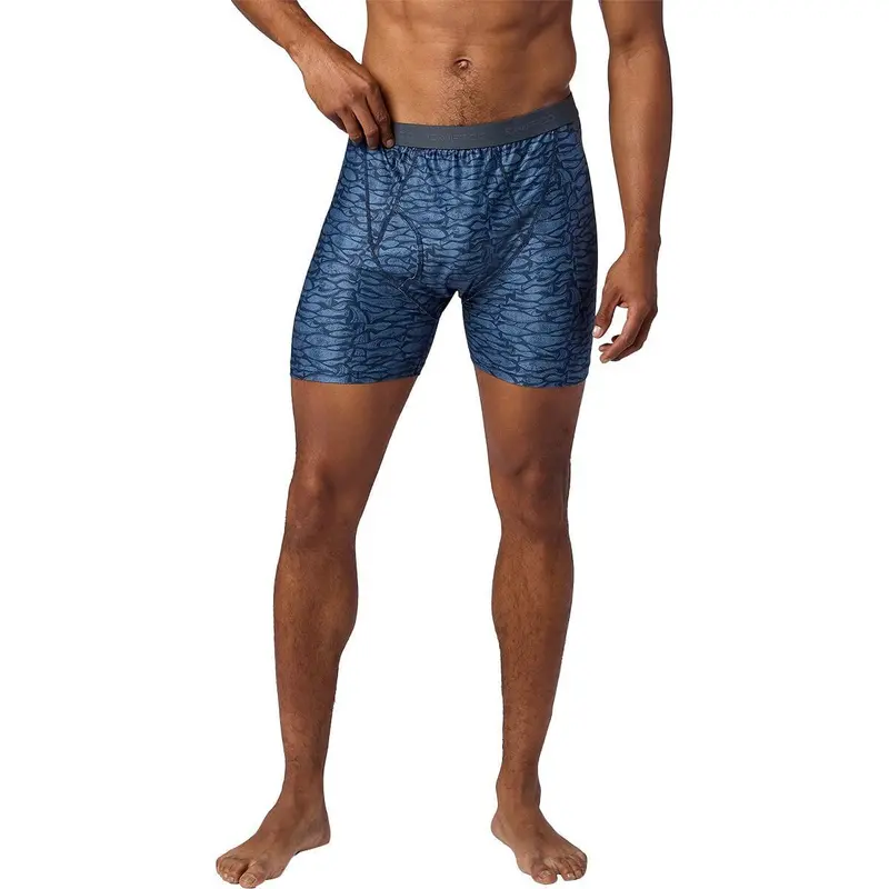 ExOfficio Give-N-Go 2.0 Men’s Boxer Brief – Thunderhead Fish Woodcut Print