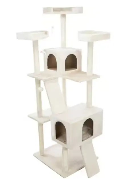 Extra-Large Cream Celeste Cat Tower with Perches